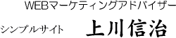 WEBマーケティングアドバイザー　シンプルサイト　上川信治